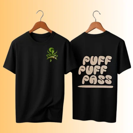 Puff Puff Pass Statement Graphic T-Shirt