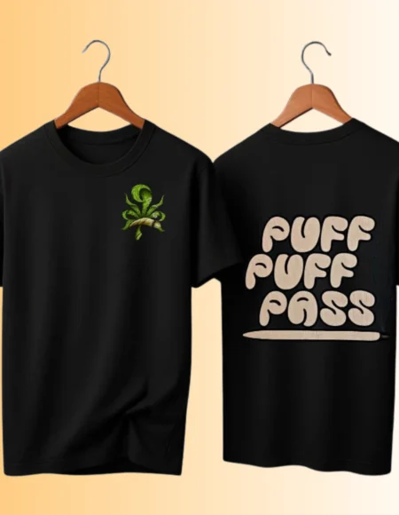 Puff Puff Pass Statement Graphic T-Shirt