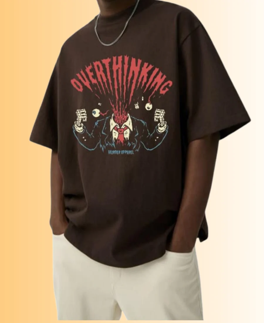 Overthinking Graphic Oversized T-Shirt